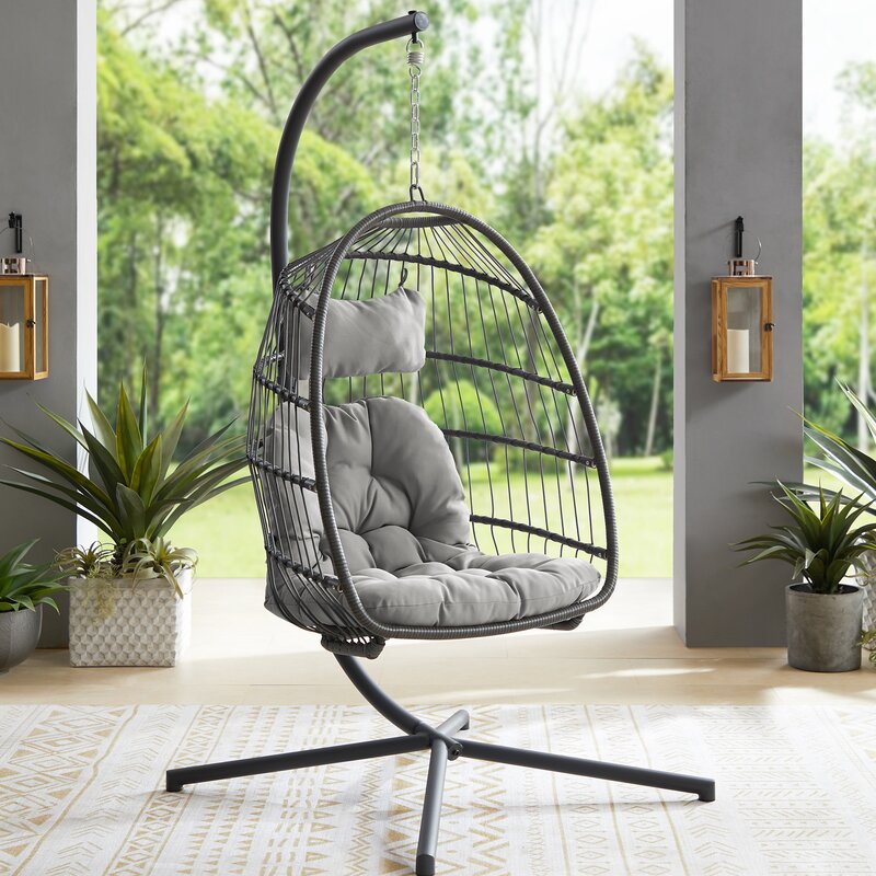 Bayou Breeze Swing Egg Chair With Stand & Reviews | Wayfair.ca